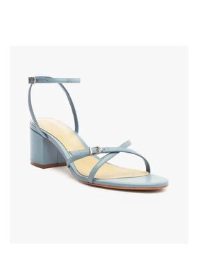 NWOB Schutz Liliana Strappy Block Heel Sandal in Light Blue